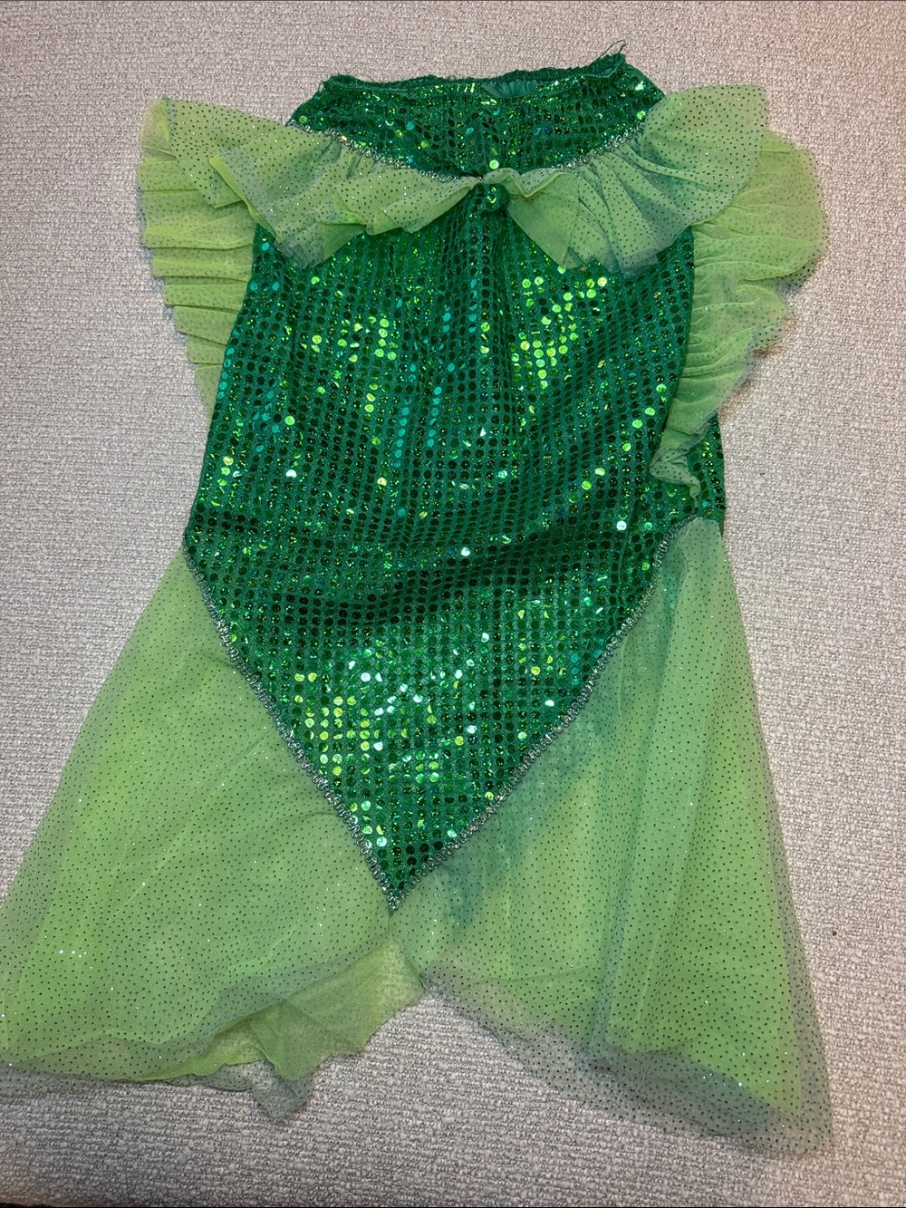 Disney Green Sequin Mermaid Costume Dress